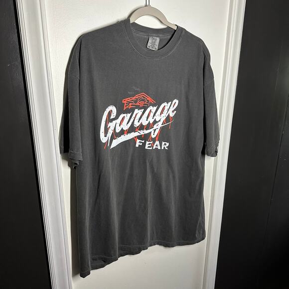 Garage Beer Garage Fear Gray T-Shirt Short Sleeve Comfort Colors Size 2XL - Picture 2 of 7